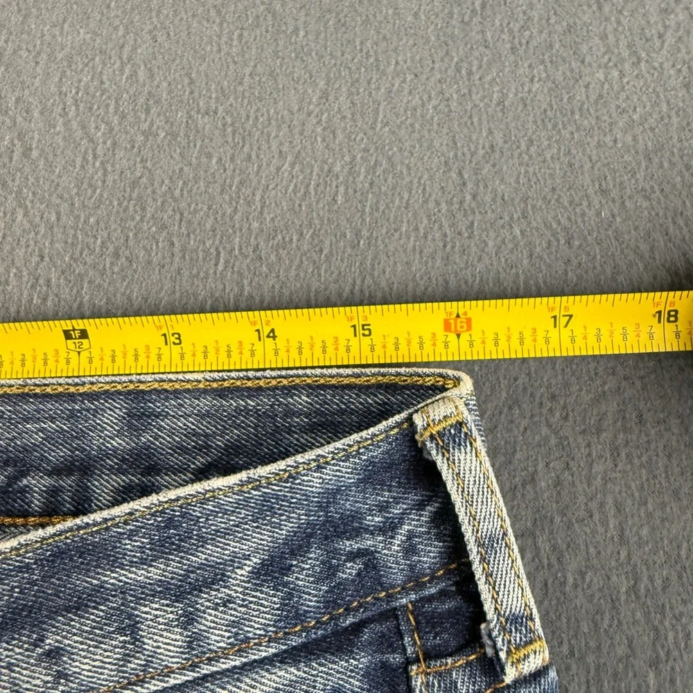 Levis 501 Jeans Men's 34x34 (Fits 32x32) Blue Button Fly Straight Leg Regular